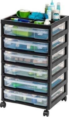 IRIS USA 6-Tier Scrapbook Rolling Storage Cart, best Lego storage solutions 