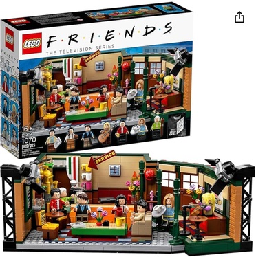 Display of Lego friends central perk cafe set. Image links to Amazon Marketplace.