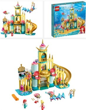 Images of Lego Disney Ariel’s Underwater Palace (43207) Top 20 Lego sets for 12 year olds at Lou’s Bricks House