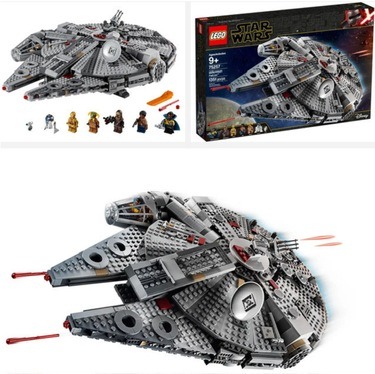 Images of Lego Star Wars Millennium Falcon set (75257) Link to Amazon marketplace 