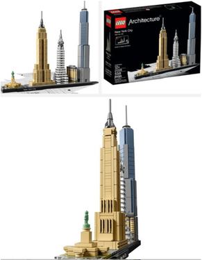 Lego Architecture New York City (21028): featured in the post Lego sets for 12 year olds at Lou’s Bricks House