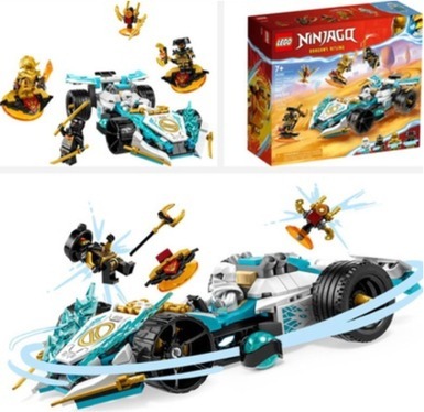 Images of LEGO NINJAGO Zane’s Dragon Power Spinjitzu Race Car (71791) link to Amazon marketplace 