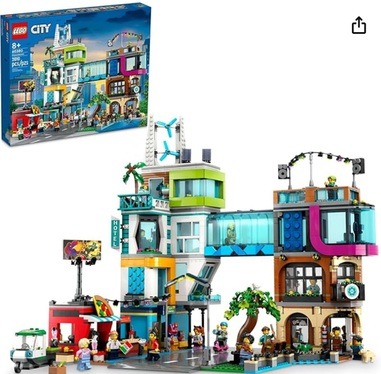 Image of the Lego City Downtown,modular building set