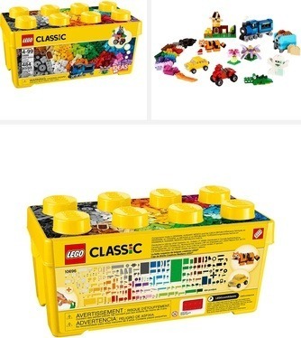 Image of the LEGO Classic Medium Creative Brick Box (Set 10696). 