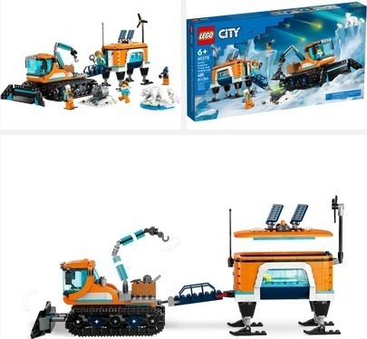 Image of the LEGO City Arctic Explorer Truck and Mobile Lab (60378) Sensory Toys For Kids With Autism at Lou’s Bricks House.