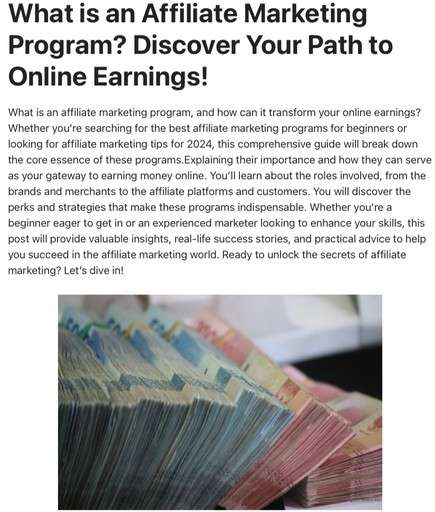 Header image of the post “What is Affiliate Marketing Program? discover Your path to Online Earnings! At Lou’s Bricks House and learn to earn money while you sleep.