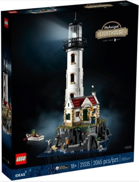 Image of the boxed Lego Ideas Motorized Lighthouse 21335