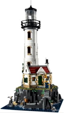 Image of a toy lighthouse building set by Lego