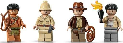 Minifigures included with the Indiana jones set