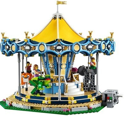 LEGO Creator Expert Carousel 10257, featuring a beautifully detailed and whimsical carousel with rotating animal rides. The vibrant set showcases classic fairground charm and intricate building techniques. The image links to the post titled ‘Lego Creator Expert Carousel 10257: A Fun In-Depth Review.