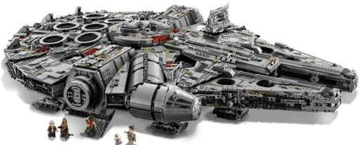 Photo Display of Lego Ultimate Millennium Falcon set 75192