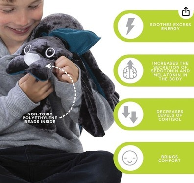 Image of manimo Weighted Stuffed Animal: Essential Comfort Toys for Autistic Toddlers.