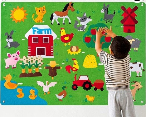 Image of Farm Animals Felt Story Board.