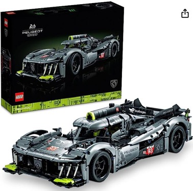 LEGO Technic Peugeot 9X8 24H Le Mans Hybrid Hypercar 42156 set, featuring a detailed and realistic model of the iconic endurance racing car. Part of the LEGO Technic series, this set showcases intricate engineering and advanced building techniques, ideal for adult builders and car enthusiasts. The image links to the post titled ‘LEGO Technic Peugeot 9X8 24H Le Mans Hybrid Hypercar 42156 Review.