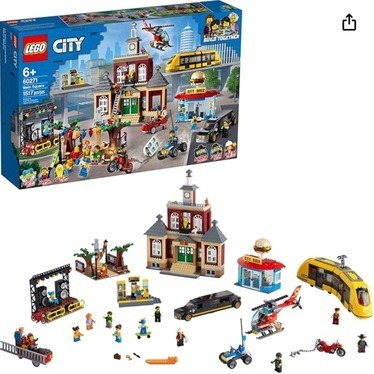 Image of the Lego City Main Square Modular Building Set