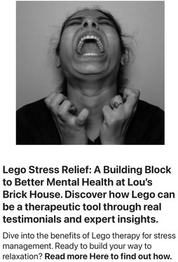 Header image of the post at Lou’s bricks house- Lego Stress Relief : A Lego Therapeutic Prescription