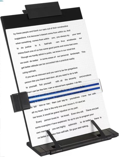 Image of a Desktop Instruction Holder, link to Amazon.