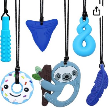 Sensory Chew Necklace set from MaberryTech, Top Sensory Toys For Autism