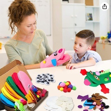 the Hand Puppet Making Kit for Kids by WATINC, Best toys for autism