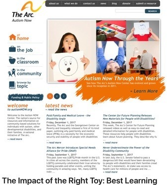 Image of National Autism Resource and Information Center home page