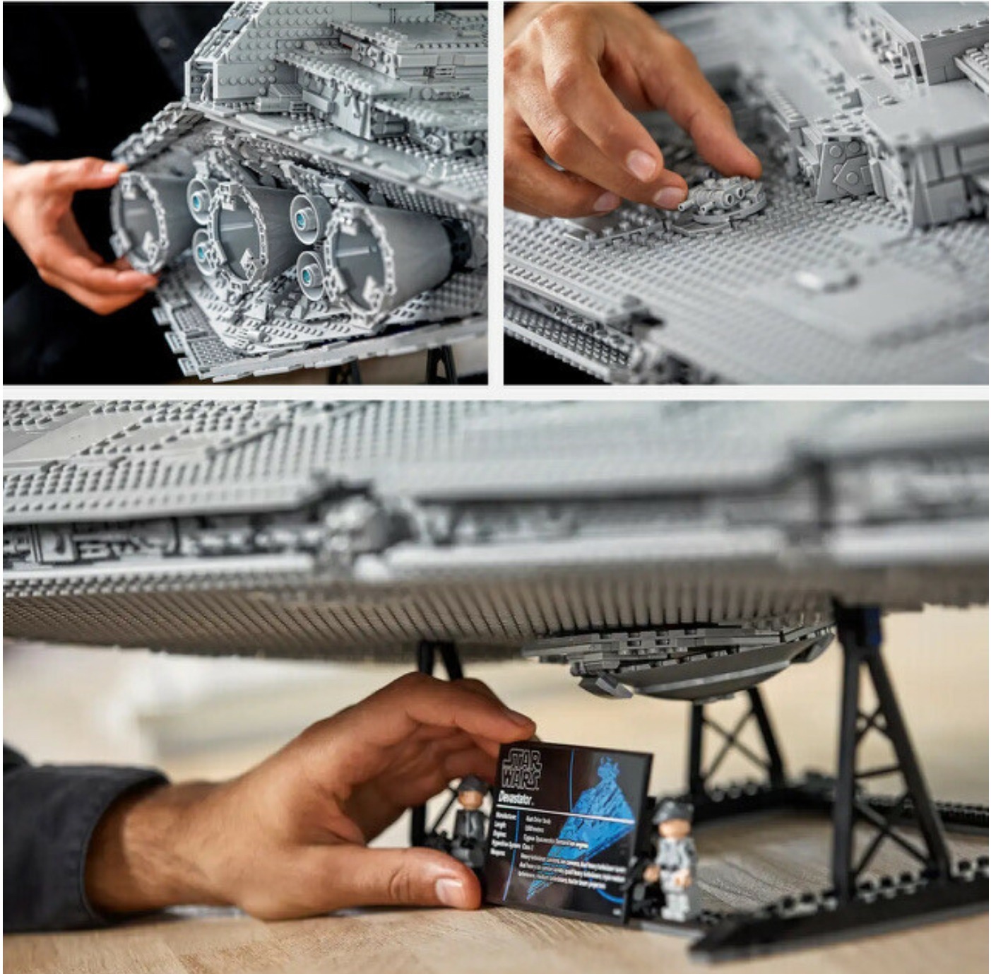 Images of some features of the Lego star destroyer.