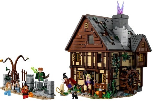 LEGO Disney Hocus Pocus: The Sanderson Sisters’ Cottage. Image links to Amazon for more details and purchasing option.