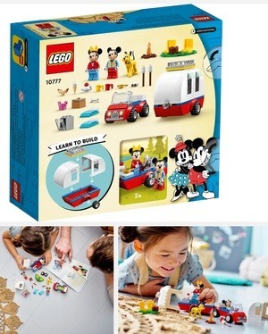 3 various images of the LEGO Disney Mickey and Minnie’s Camping Trip set(10777). Image links to Amazon for more details and purchasing option.