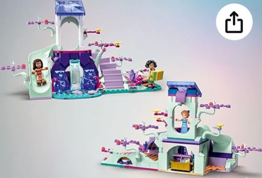 Image of the LEGO Disney The Enchanted Treehouse, completed set(43215). Image links to Amazon for more details and purchasing option.