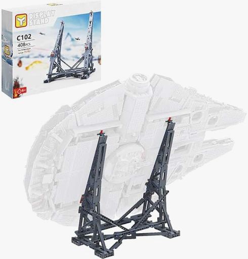 Image of the Millennium Falcon Vertical Display Bracket for Lego 75192 Starship Model,Sturdy Stand Building Kit, by Building Boat(408 PCS)