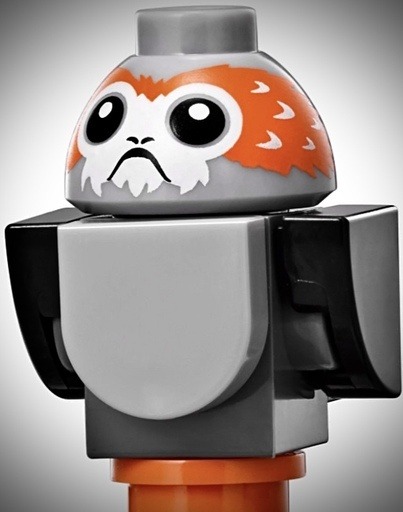 Image of the Porg minifigure from the LEGO Millennium Falcon set 75192