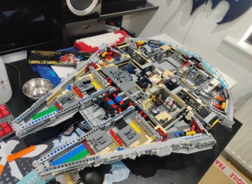 Assembly of the Hull and Exterior Panels of the LEGO Millennium Falcon set 75192