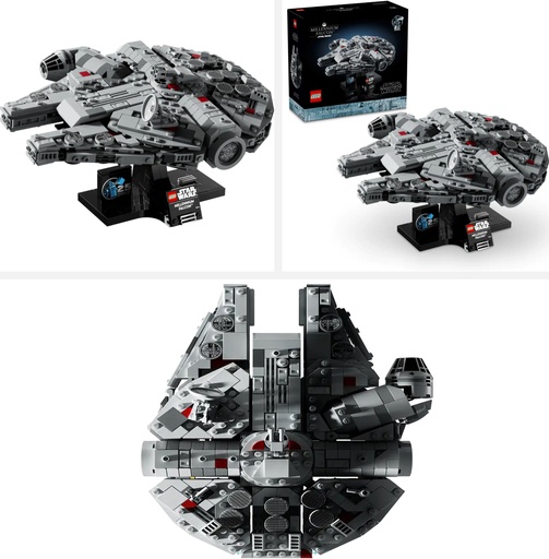 Images of the LEGO Star Wars Millennium Falcon set 75375. Link to Amazon.