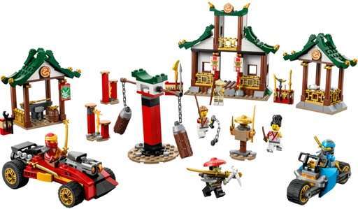 Assembled and displayed Lego Ninjago Creative brick box Set. Link to amazon.