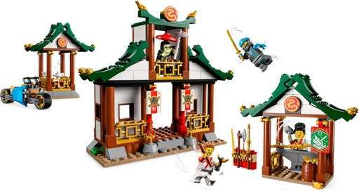 Image of the Lego ninjago creative brick box set completed version on display. Link to amazon.