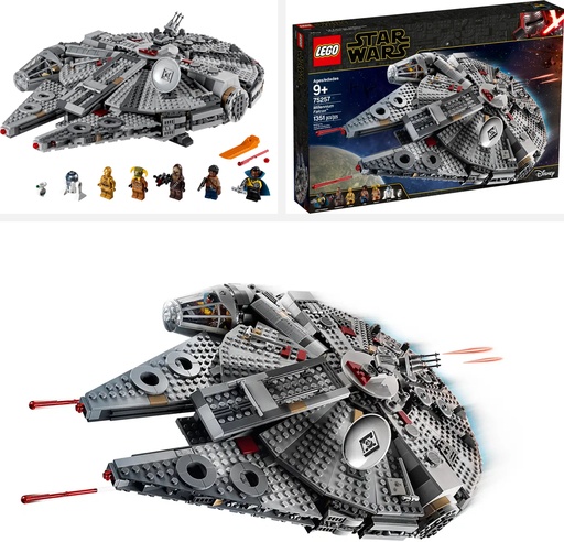 Image of the LEGO Star Wars Millennium Falcon set (75257). Link to amazon