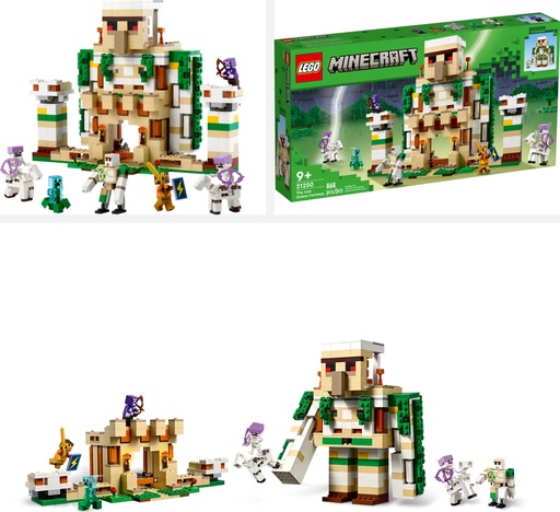 Image of the LEGO Minecraft The Iron Golem Fortress set (21250). Link to amazon.