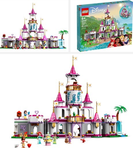 Image of the LEGO Disney Princess Ultimate Adventure Castle set(43205). Link to amazon.