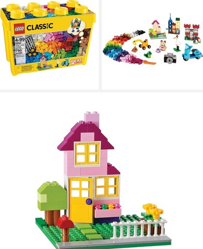 Image of the LEGO Large Creative Bricks Box (10698). Link to amazon.