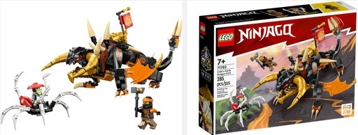 Image of the LEGO NINJAGO Cole’s Earth Dragon EVO (71782). Link to amazon.