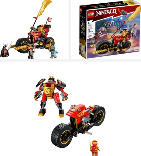 Image of the LEGO NINJAGO Kai’s Mech Rider EVO (71783). Link to amazon.