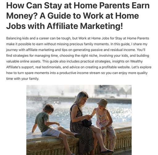 Header image from the post” Work at Home Jobs for Stay at Home Parents” at Lou’s Bricks House.