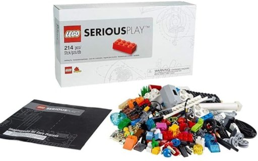 LEGO Serious Play Starter Kit for stress relief and creativity in corporate workshops, promoting problem-solving skills and team-building activities.Link to Amazon.